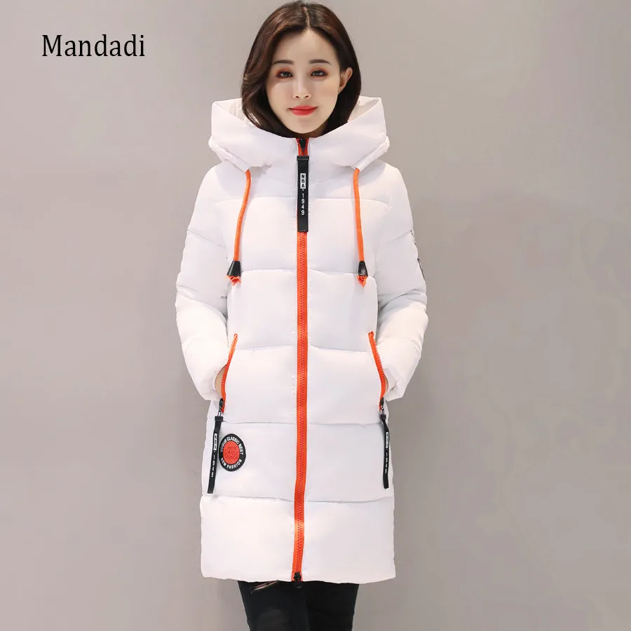 2017 Winter jacket women Thick Long Women Parkas  Hooded Female Outwear Coat Down Cotton Padded Snow Wear