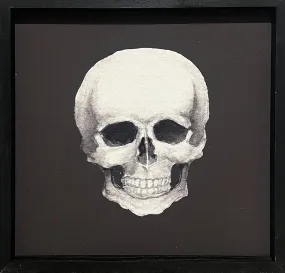 24x24 Textured Black Skull