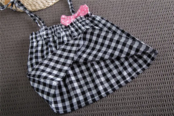 [363326] - Setelan Overall Anak Perempuan - Motif Tartan Ribbons