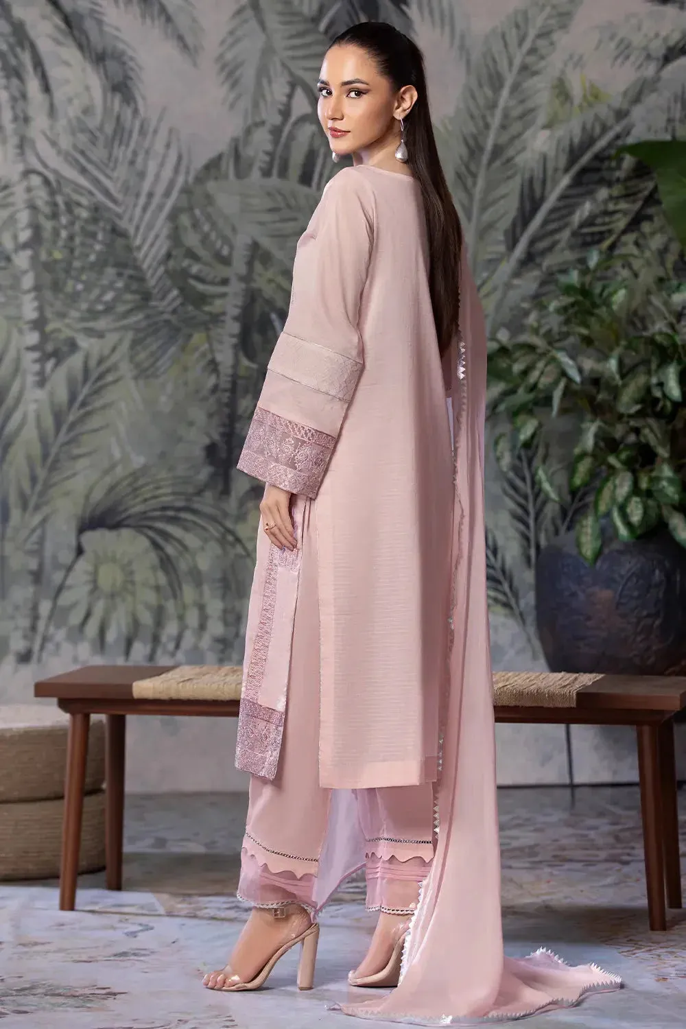 3PC Embroidered Unstitched Cambric Suit KSDE-2834