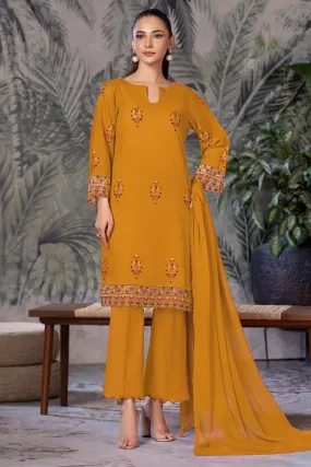 3PC Embroidered Unstitched Cambric Suit KSDE-2836