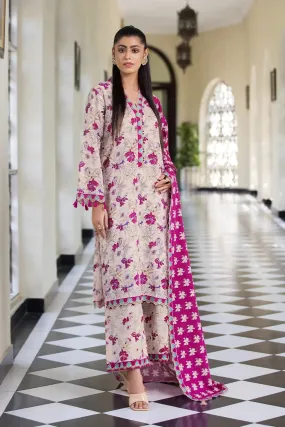 3PC Printed Unstitched Khaddar Suit KKH-2906