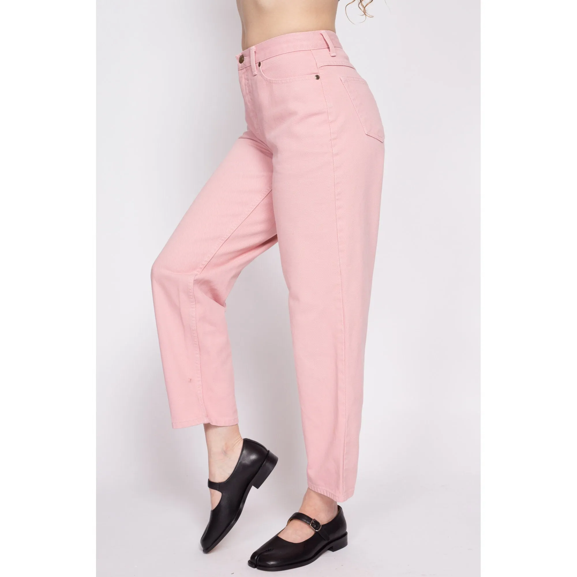 90s Blush Pink High Waisted Jeans - Petite Medium, 28.5"