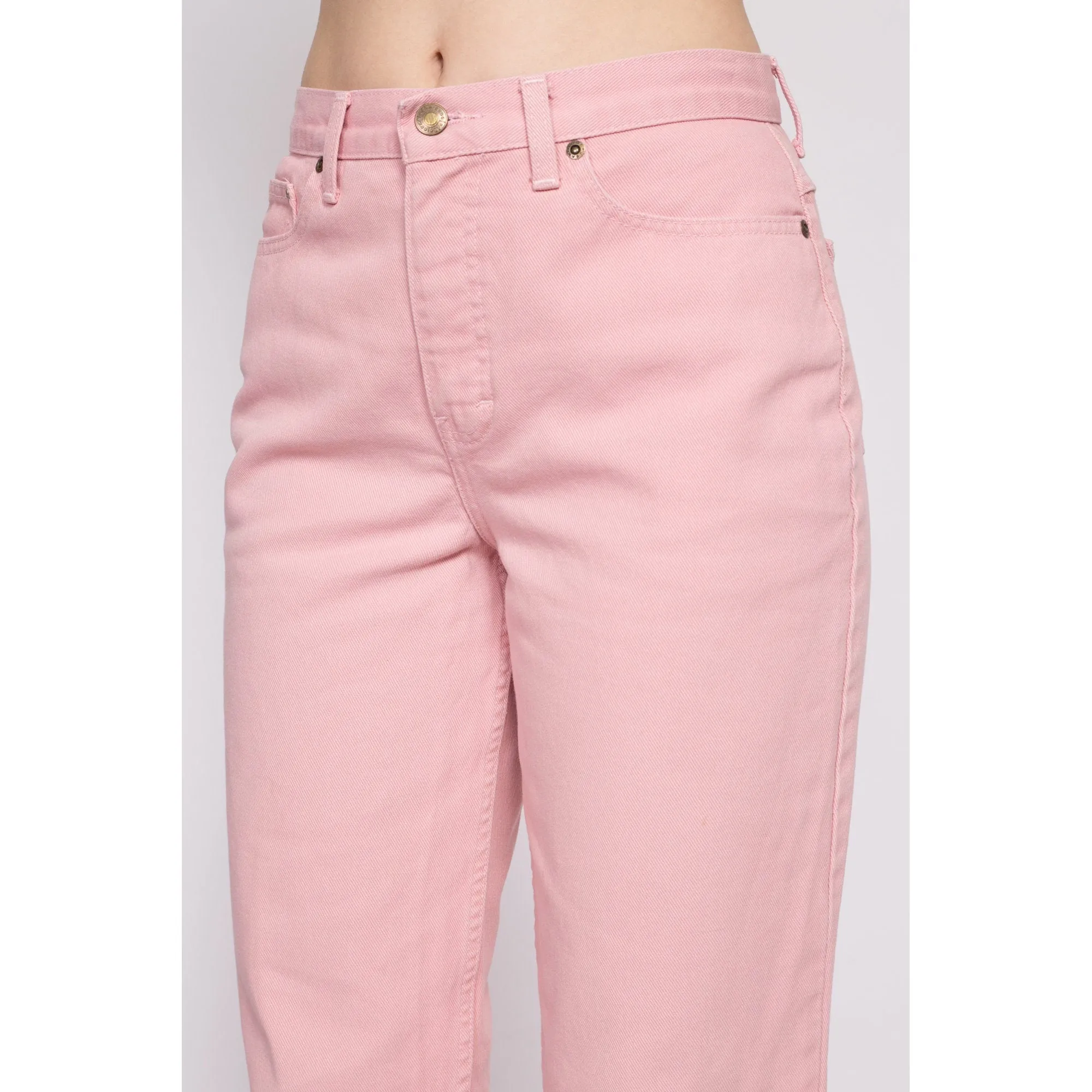 90s Blush Pink High Waisted Jeans - Petite Medium, 28.5"