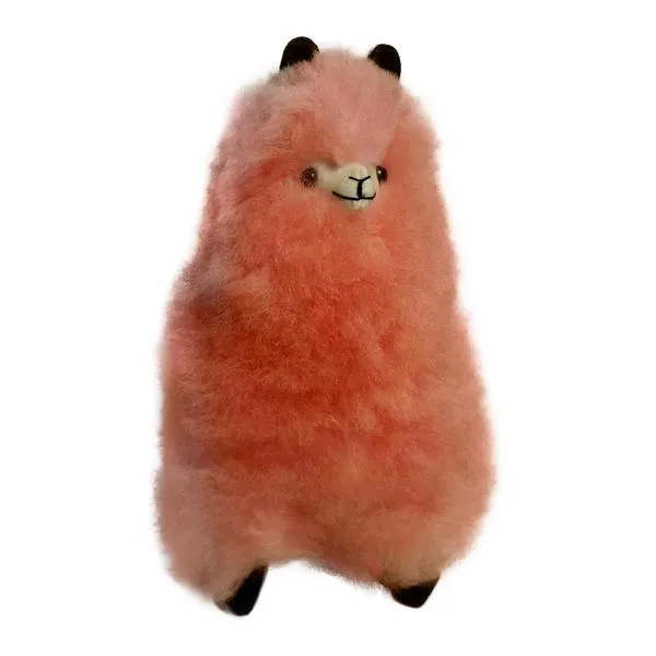 9" Standing Fur Alpaca Toy