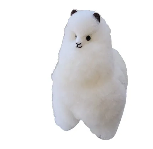 9" Standing Fur Alpaca Toy