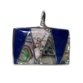 Abalone and Polished Stone Pendant Artisana