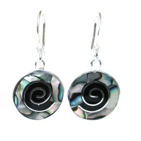 Abalone Shell Spiral Earrings Artisana