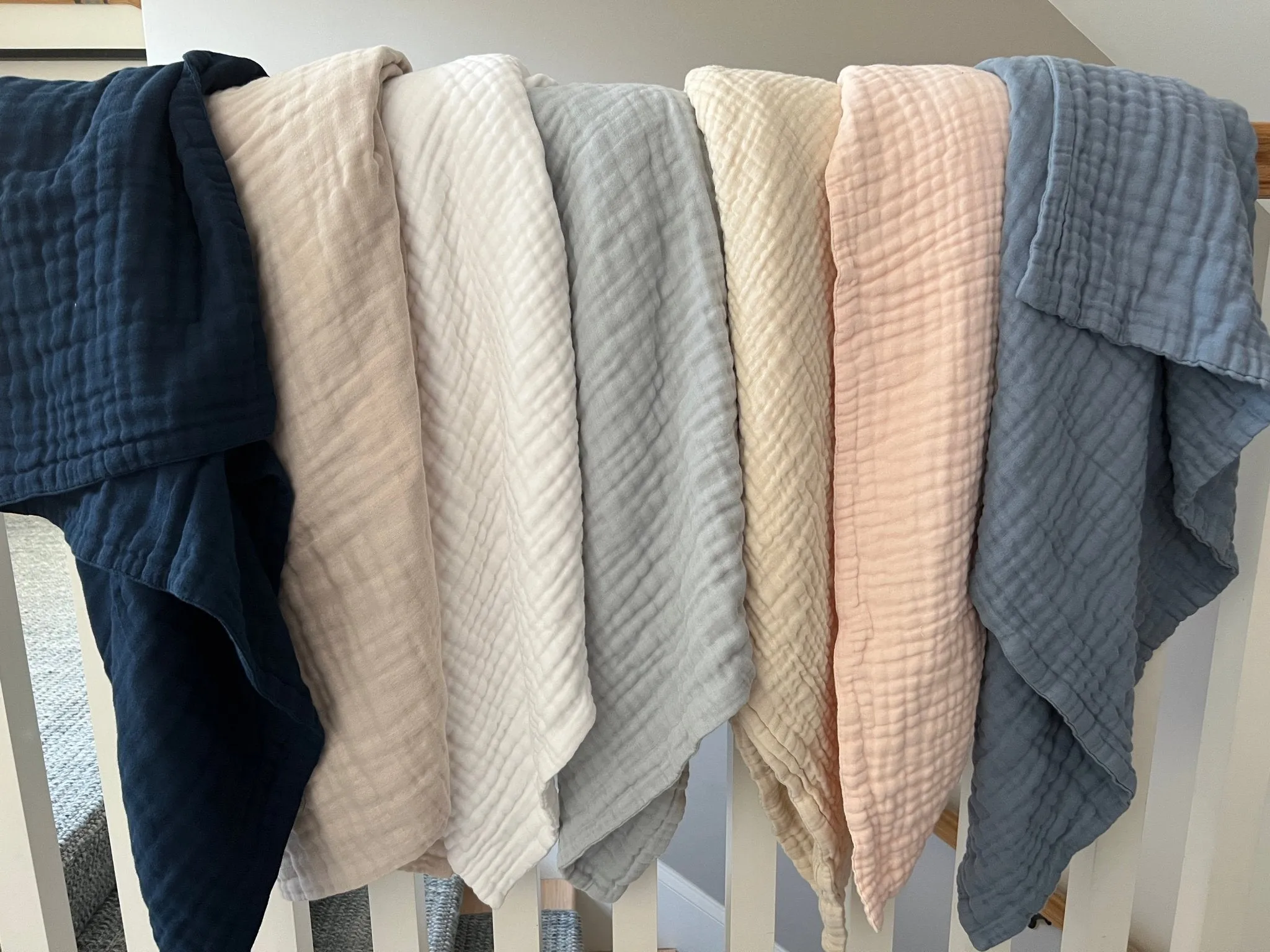 All-Season Organic Muslin Mini Blankets