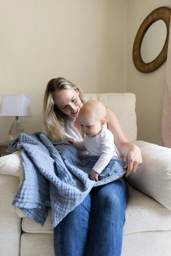 All-Season Organic Muslin Mini Blankets