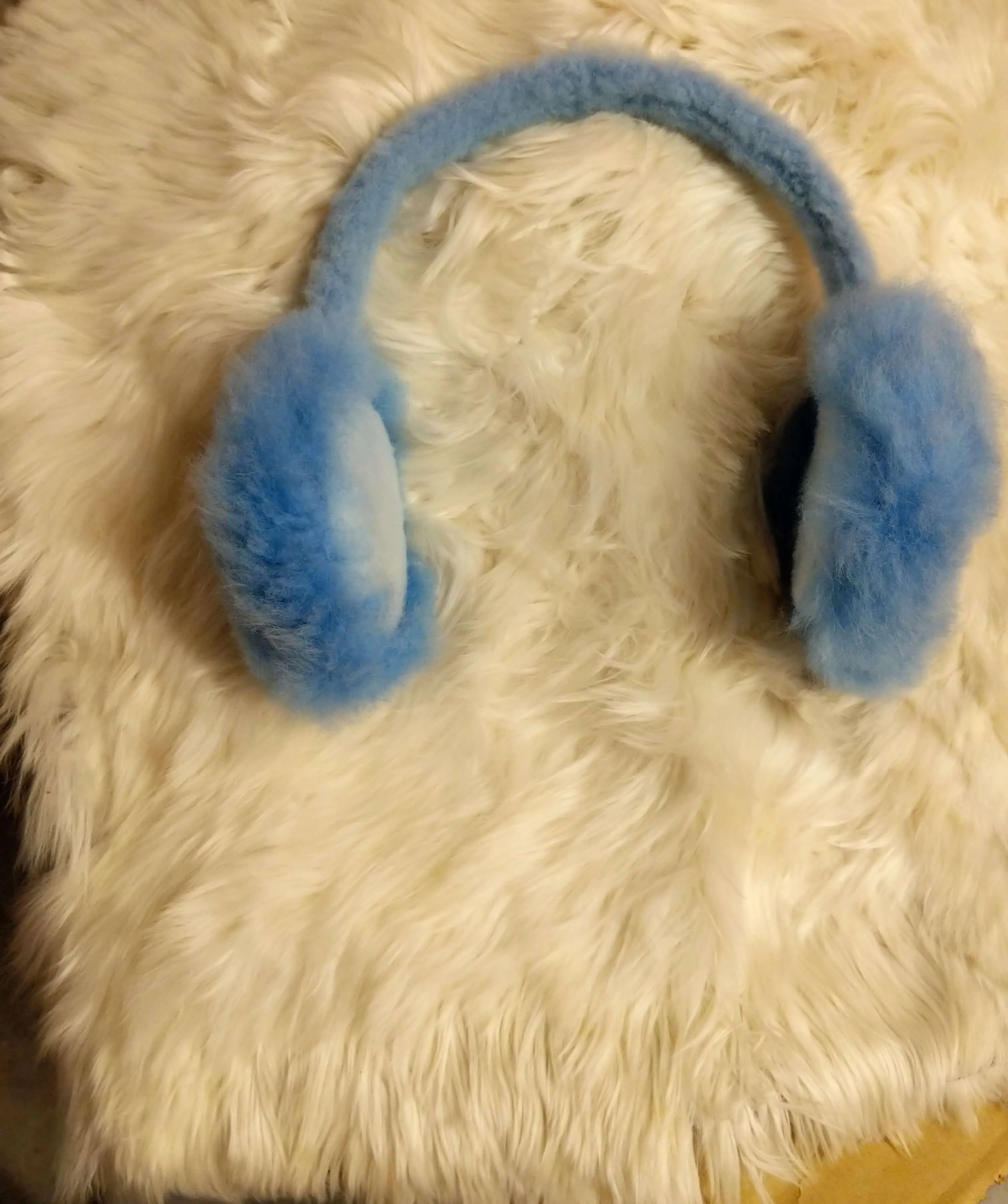 Alpaca Earmuffs Baby blue