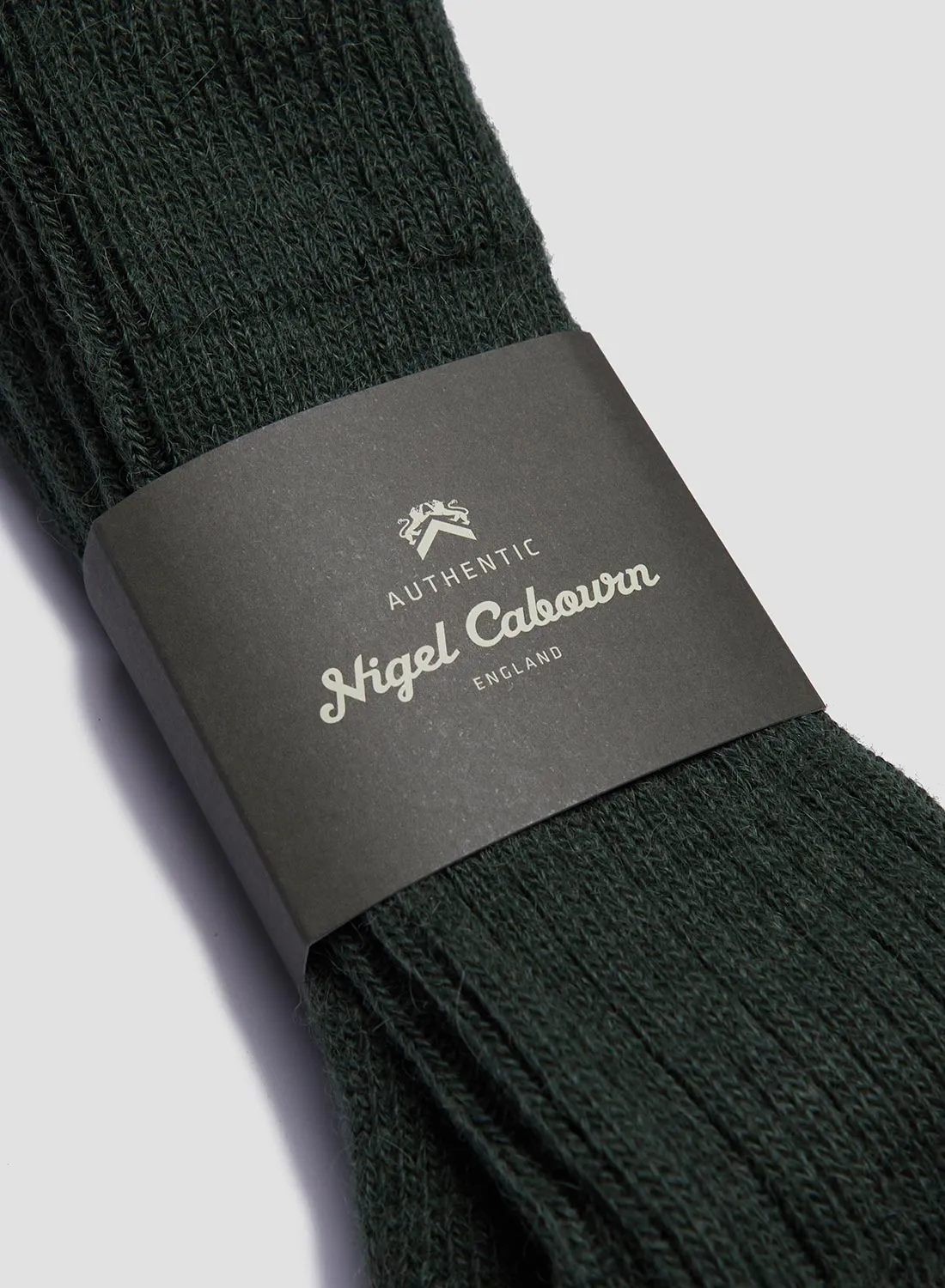 Alpaca Wool Sock in Green