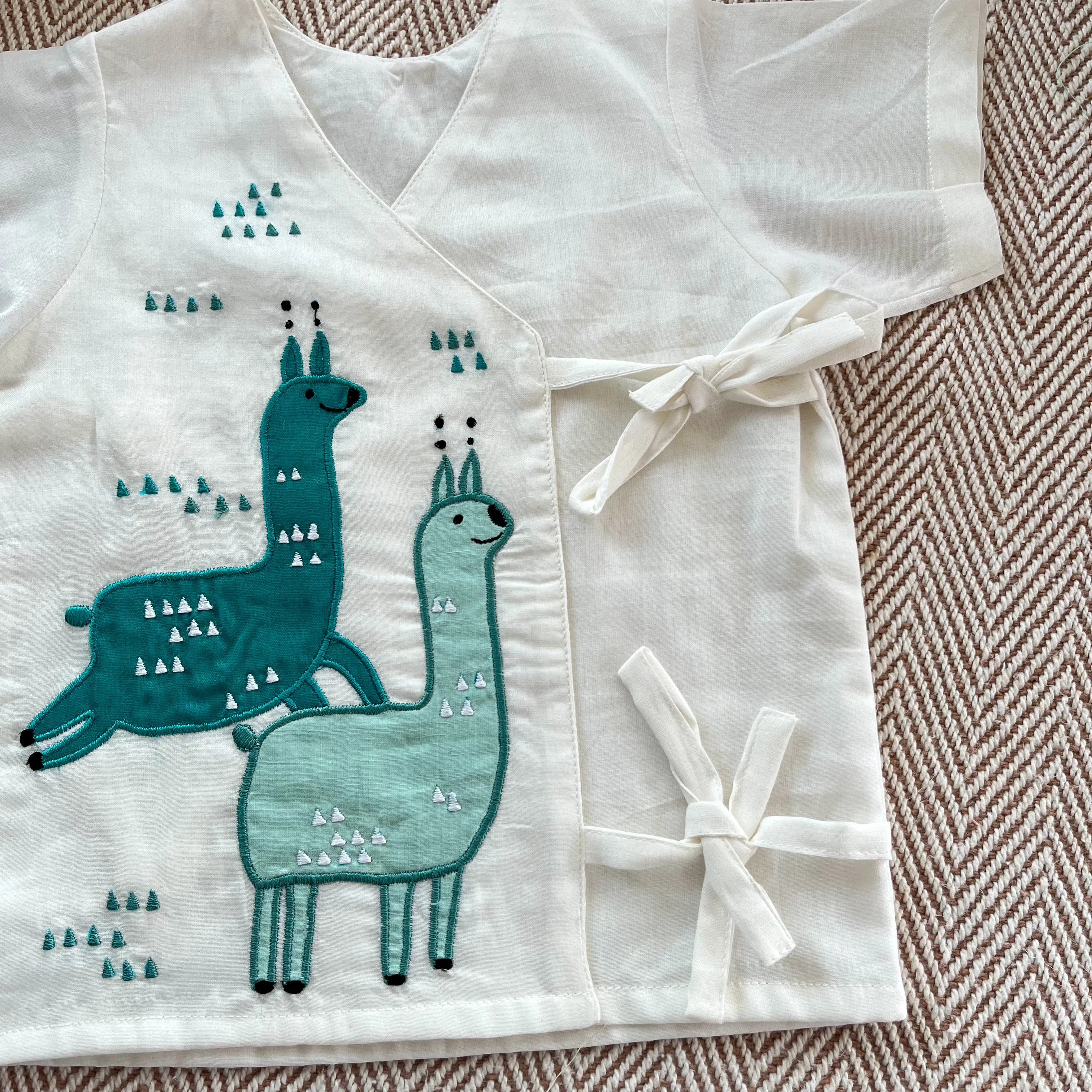 Alpacas Voile Jhabla Set