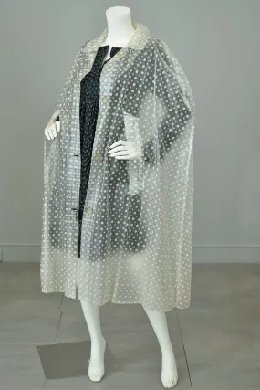 Amazing 1960s Plastic Polka Dot Rain Cape