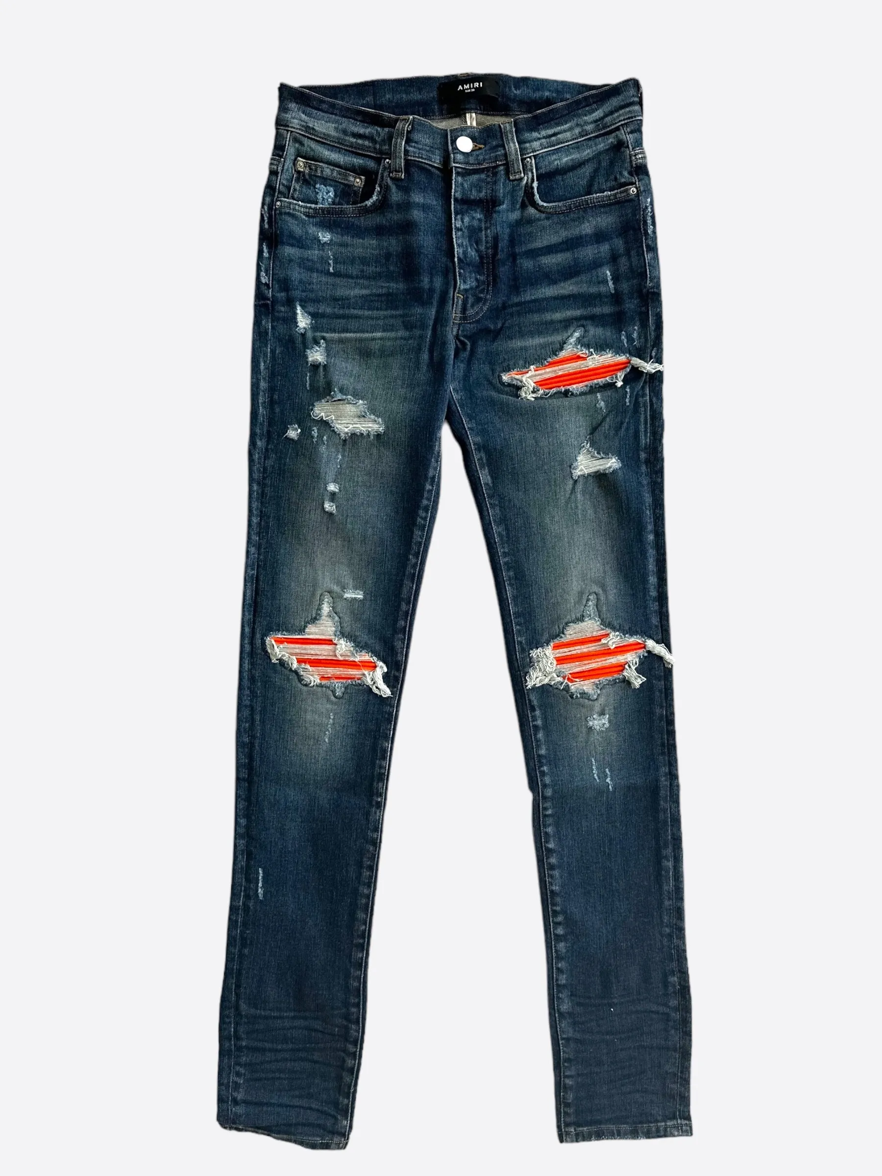 Amiri Blue & Orange MX1 Jeans