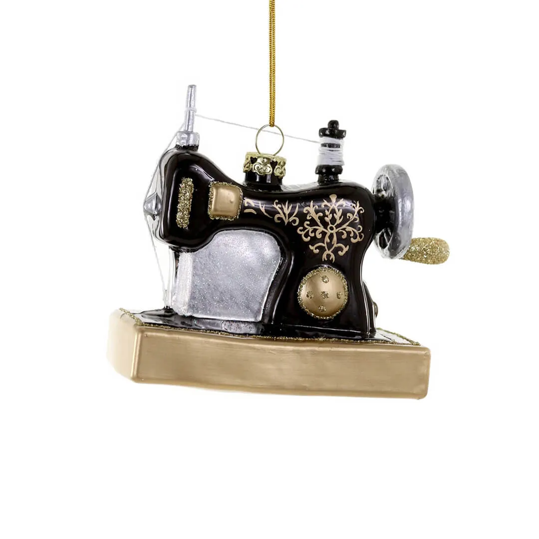 Antique Sewing Machine Ornament 4"