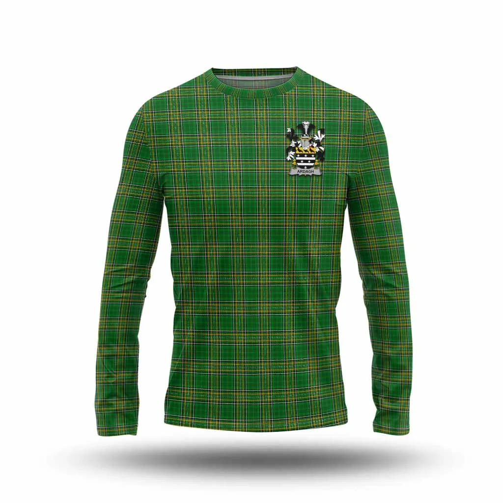 Ardagh Irish Clan Tartan Long Sleeve T-Shirt with Coat of Arms