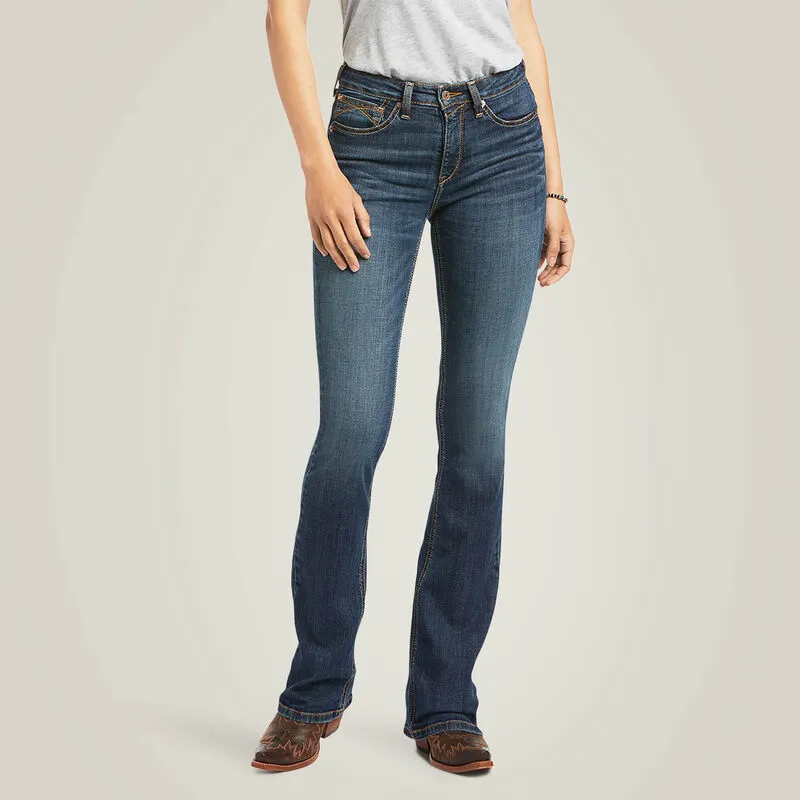 Ariat Ladies R.E.A.L. High Rise Fernanda Boot Cut Jean Style 10040802