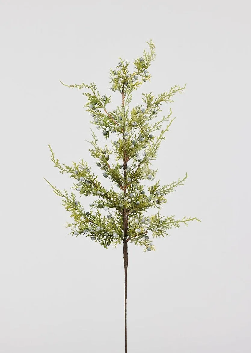 Artificial Juniper and Berry Winter Branch - 30"