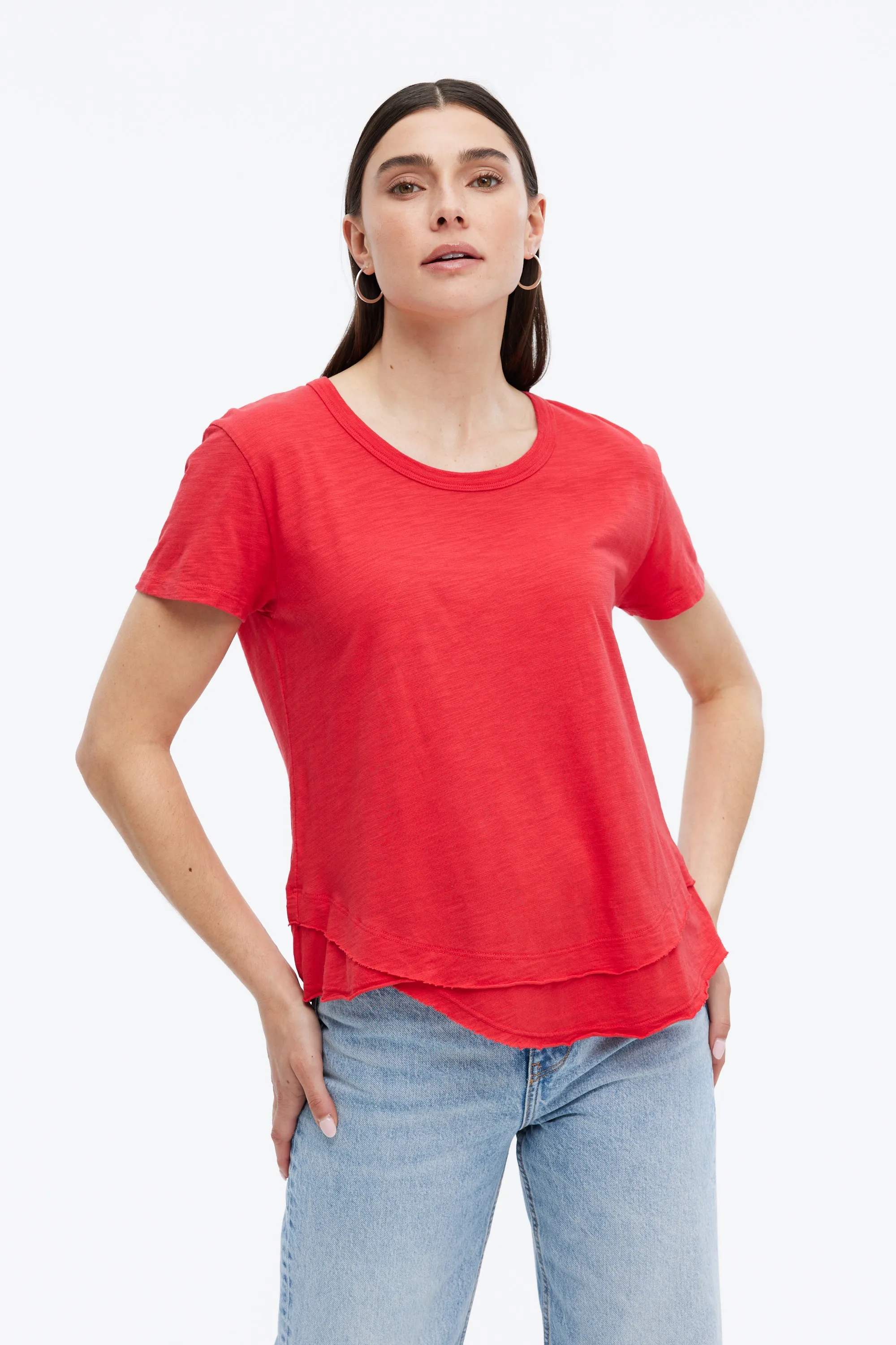 AVA MOCK LAYER TEE