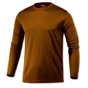 BAW Men's Texas Orange Loose Fit Cool Tek Long Sleeve T-Shirt