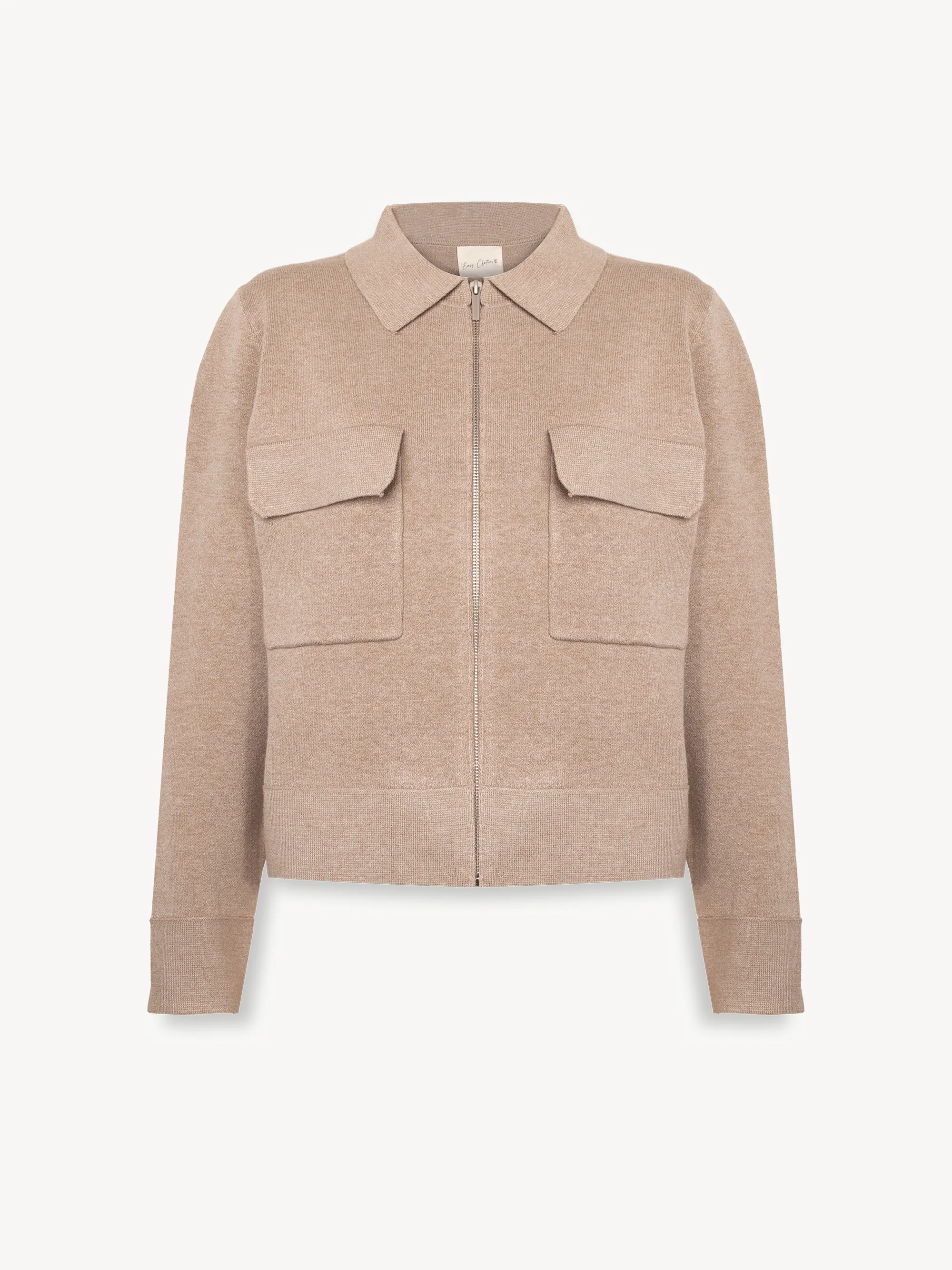 Beige Eather Cardigan