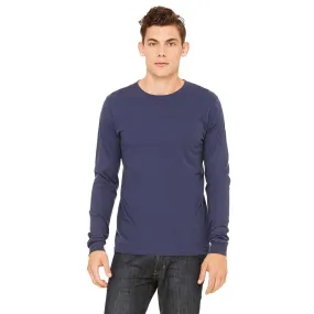 Bella   Canvas Men's Navy Jersey Long-Sleeve T-Shirt