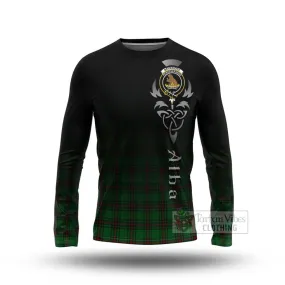 Beveridge Tartan Long Sleeve T-Shirt Featuring Alba Gu Brath Family Crest Celtic Inspired