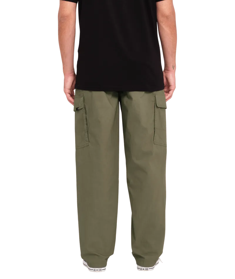 Billow Tapered Cargo Trousers in Wintermoss