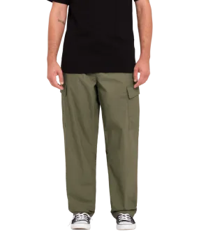 Billow Tapered Cargo Trousers in Wintermoss