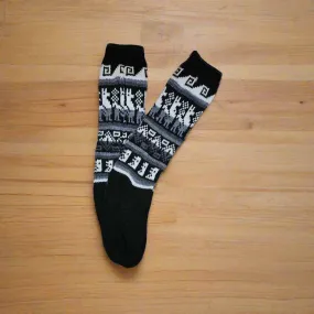 Black Alpaca socks