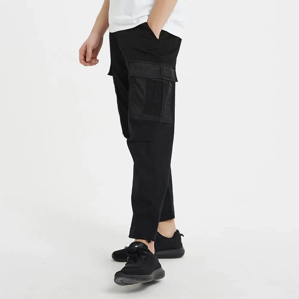 Boysnextdoor 3 Way Patchwork Cargo Chino Pants Black