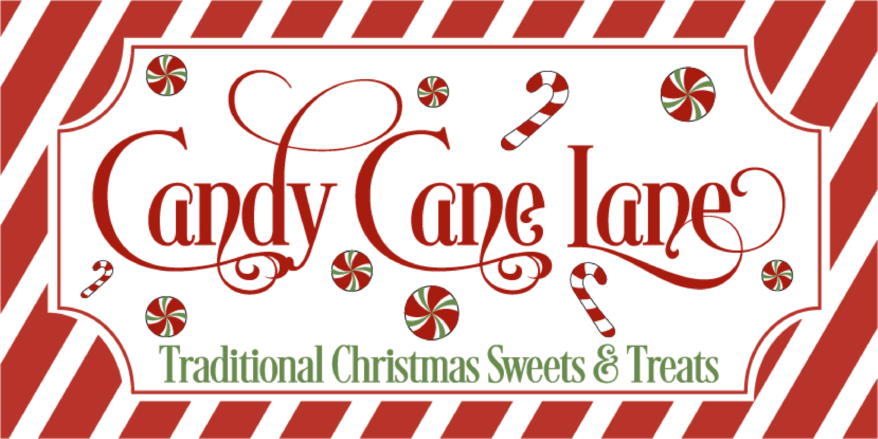 Candy Cane Lane Sign, Holiday Sign, Wreath Attachment