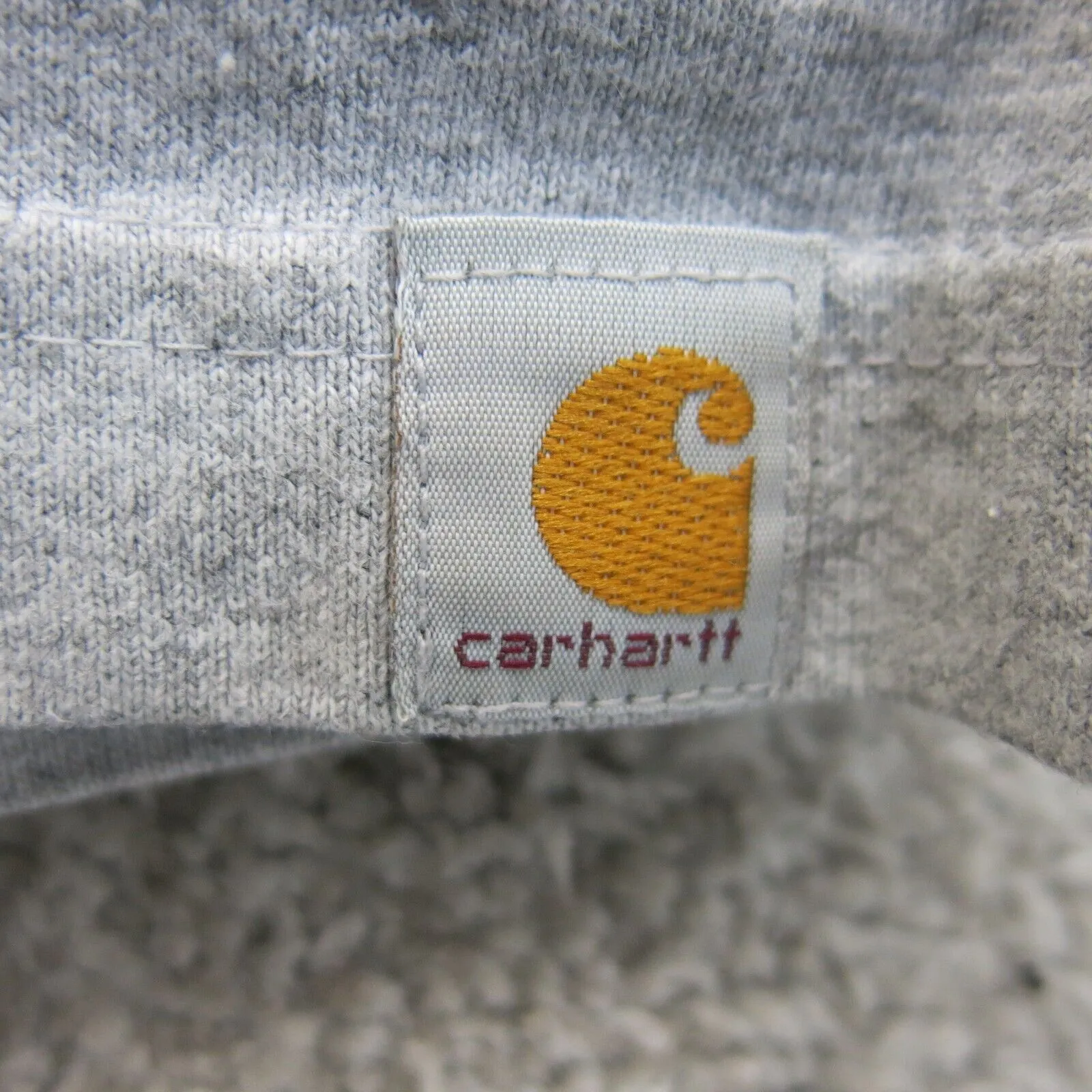 Carhartt Mens T Shirt Crew Neck Short Sleeve Relaxed Fit Logo Gray Size 2XL