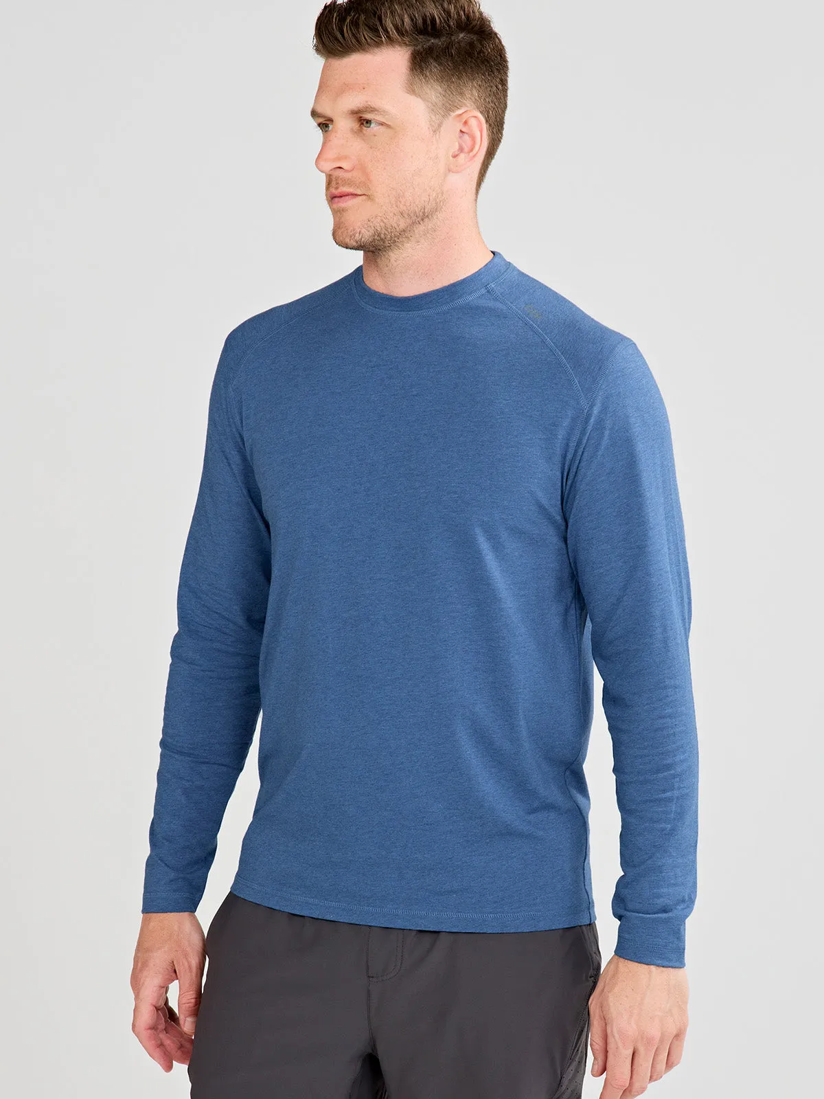 Carrollton Long Sleeve Fitness T-Shirt Jaspe