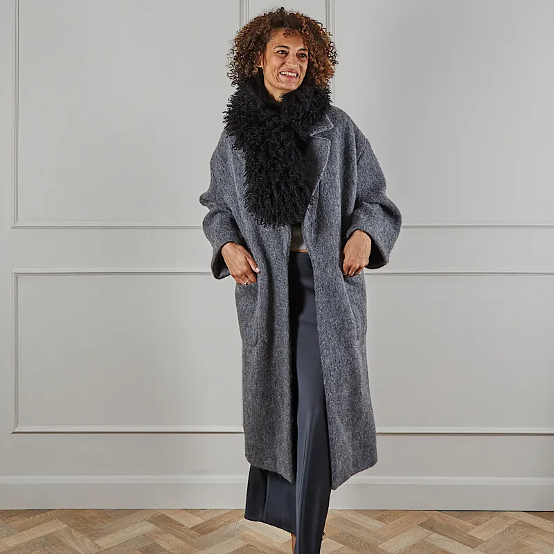 Chalk - Sienna Coat Charcoal