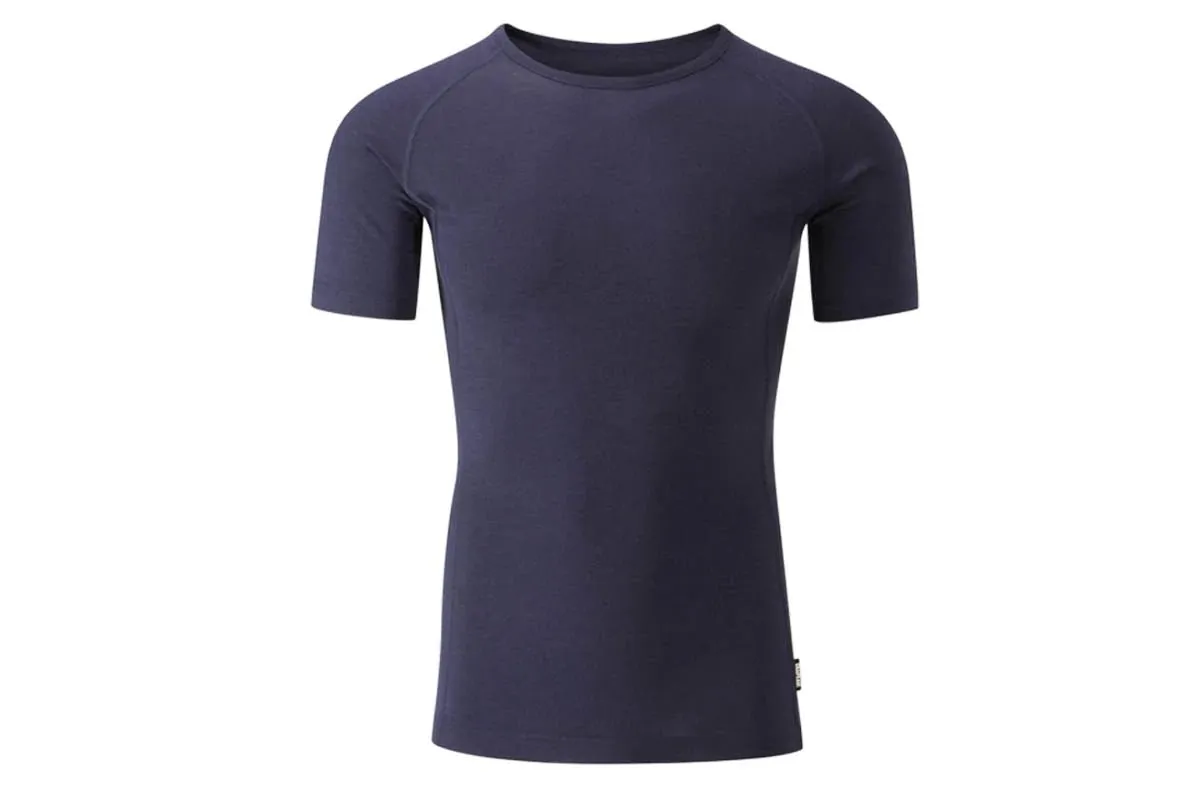 Chapeau! Mens Merino Short Sleeve Base Layer - Deep Ocean