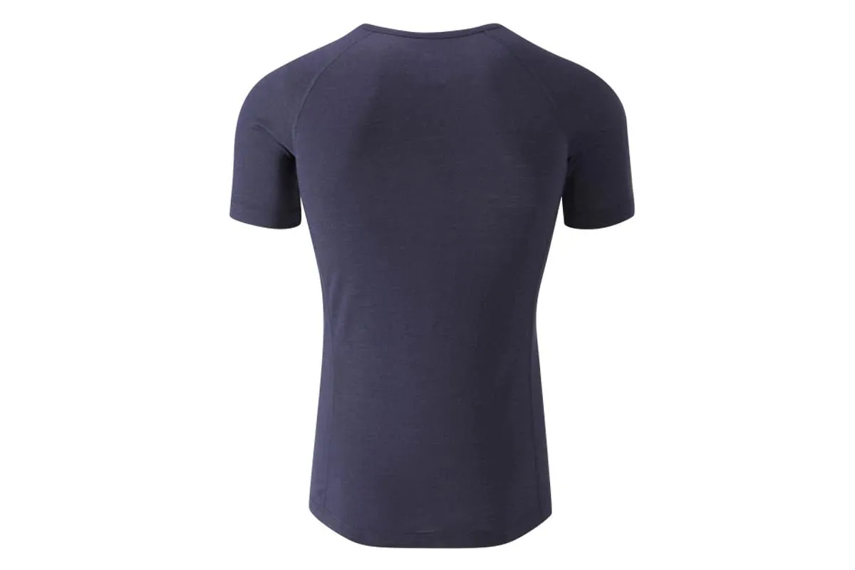 Chapeau! Mens Merino Short Sleeve Base Layer - Deep Ocean