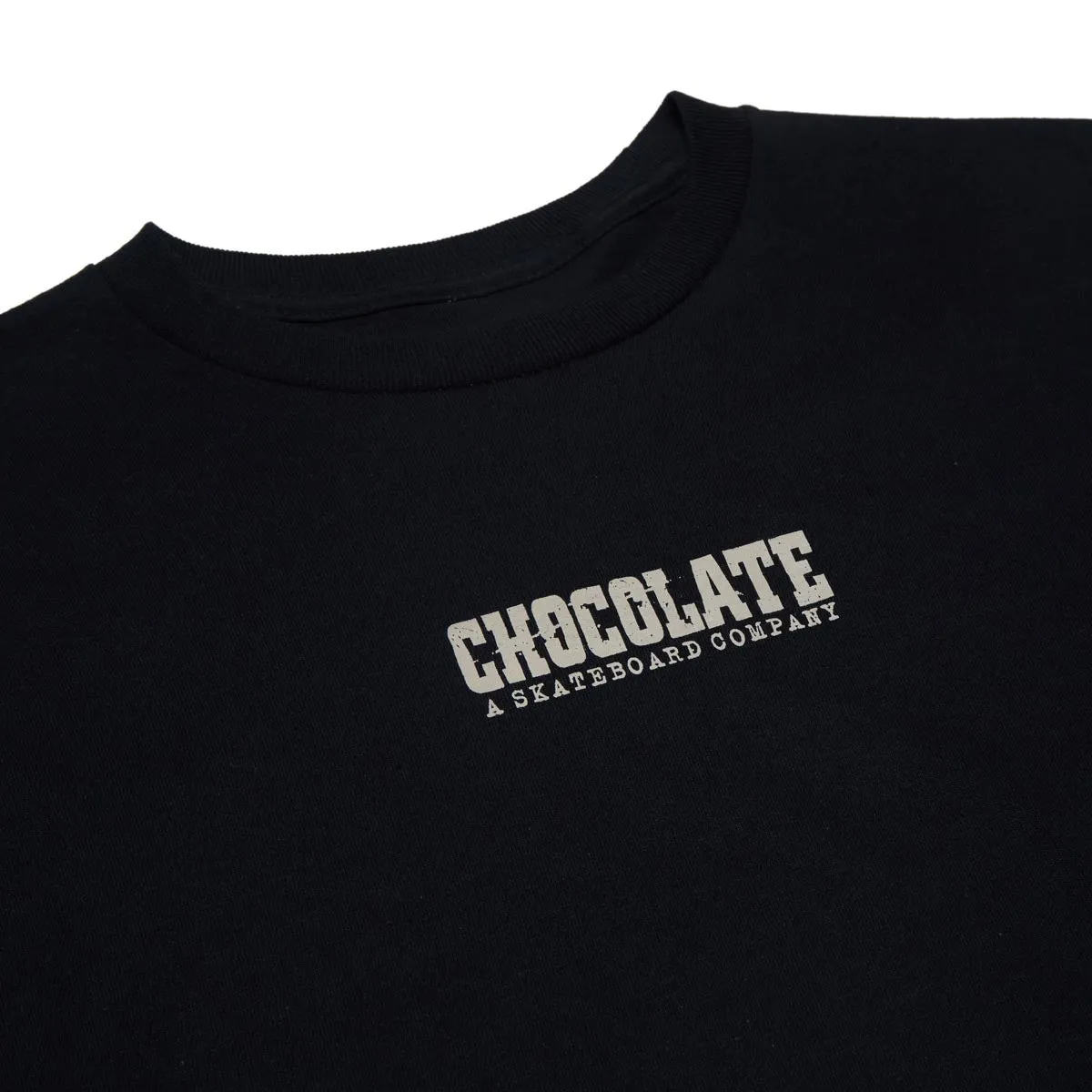 Chocolate Western Long Sleeve T-Shirt - Black