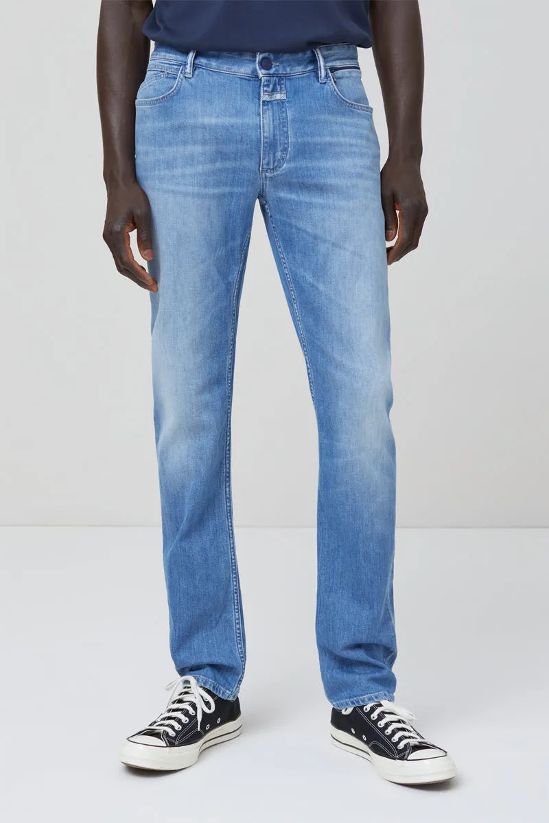 Closed - Jean Slim En Coton Biologique Bleu - Homme