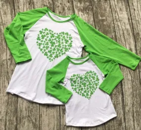 Clover on Heart Mommy and Me Top