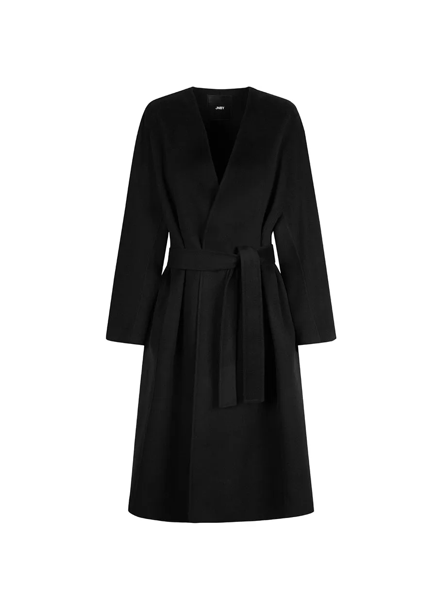 Coat / JNBY Wool-blend Cashmere Mid-length Coat