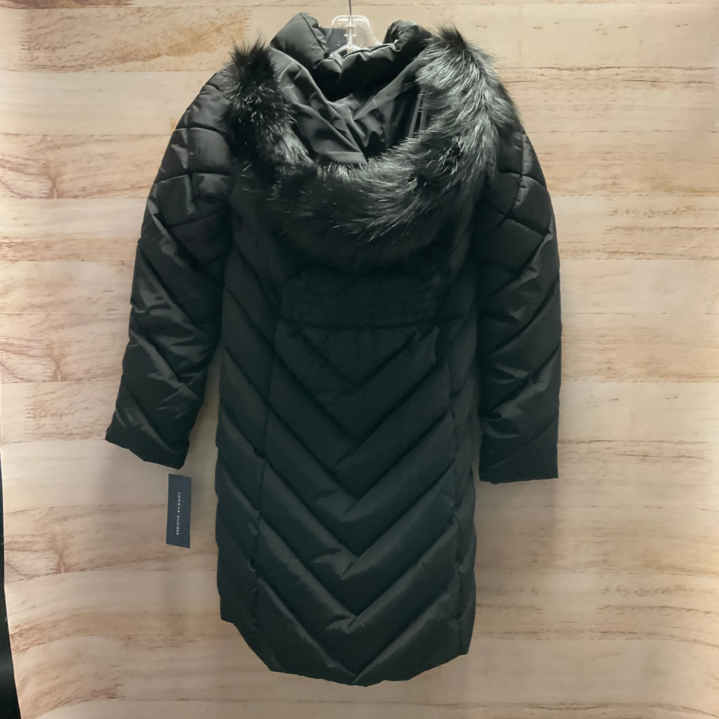 Coat Puffer & Quilted By Tommy Hilfiger In Black, Size: Xs