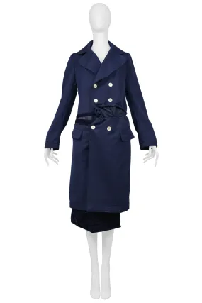 COMME DES GARCONS BLUE DECONSTRUCTED COAT 2008