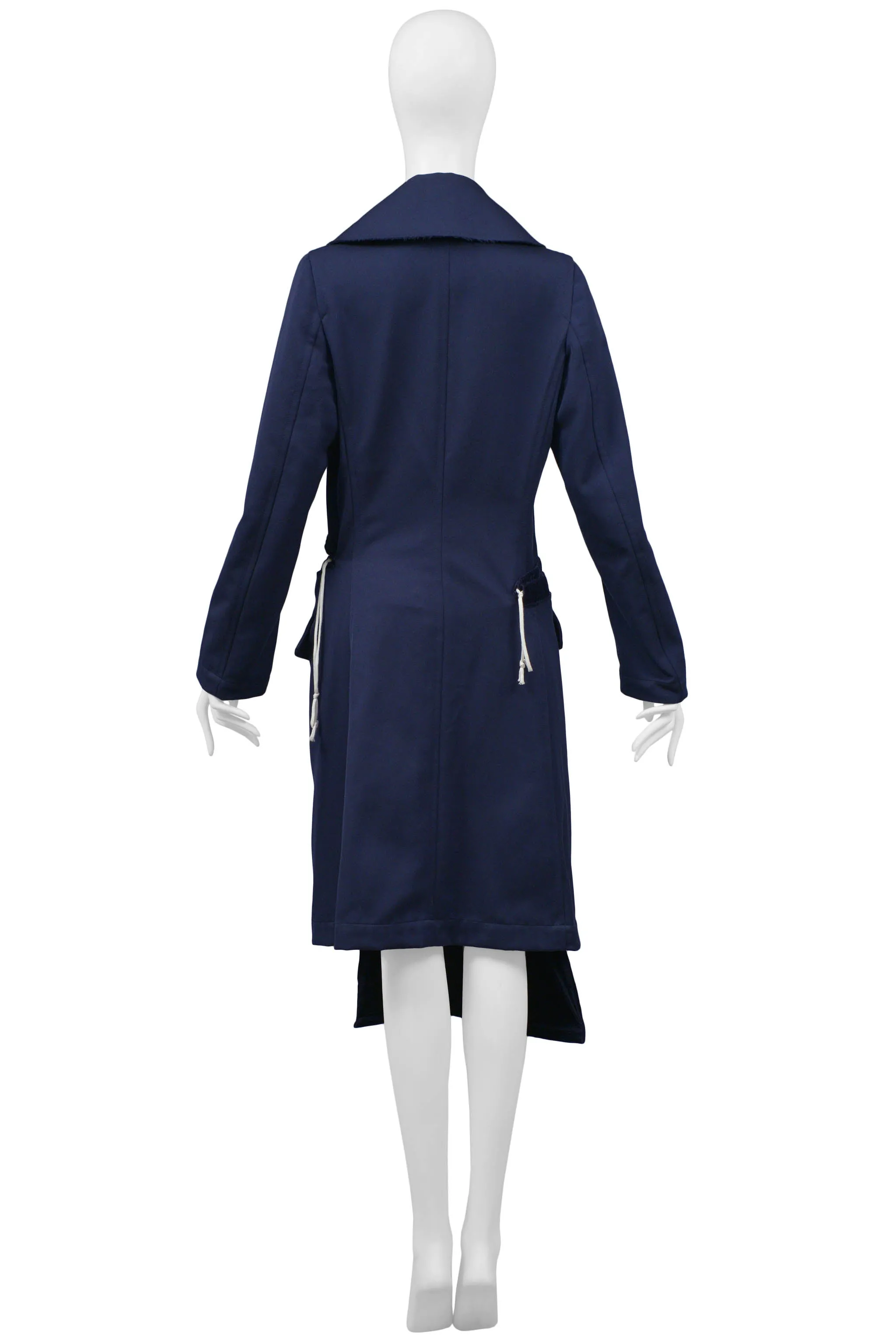 COMME DES GARCONS BLUE DECONSTRUCTED COAT 2008