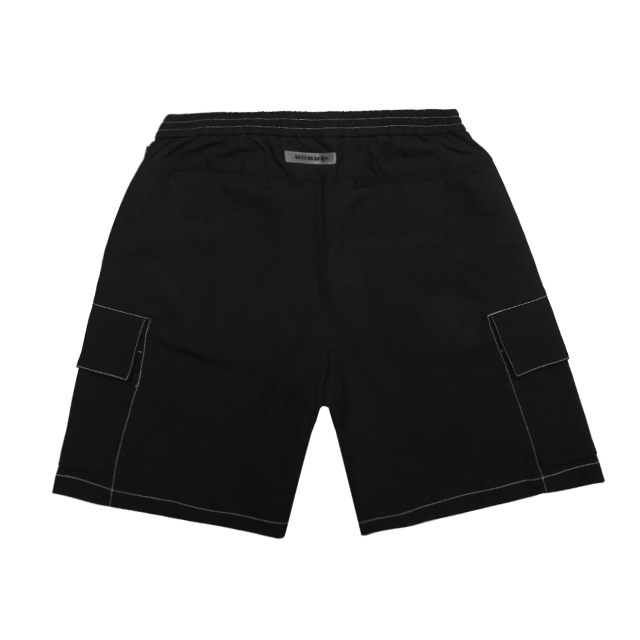 Contrast Stitch Cargo Shorts