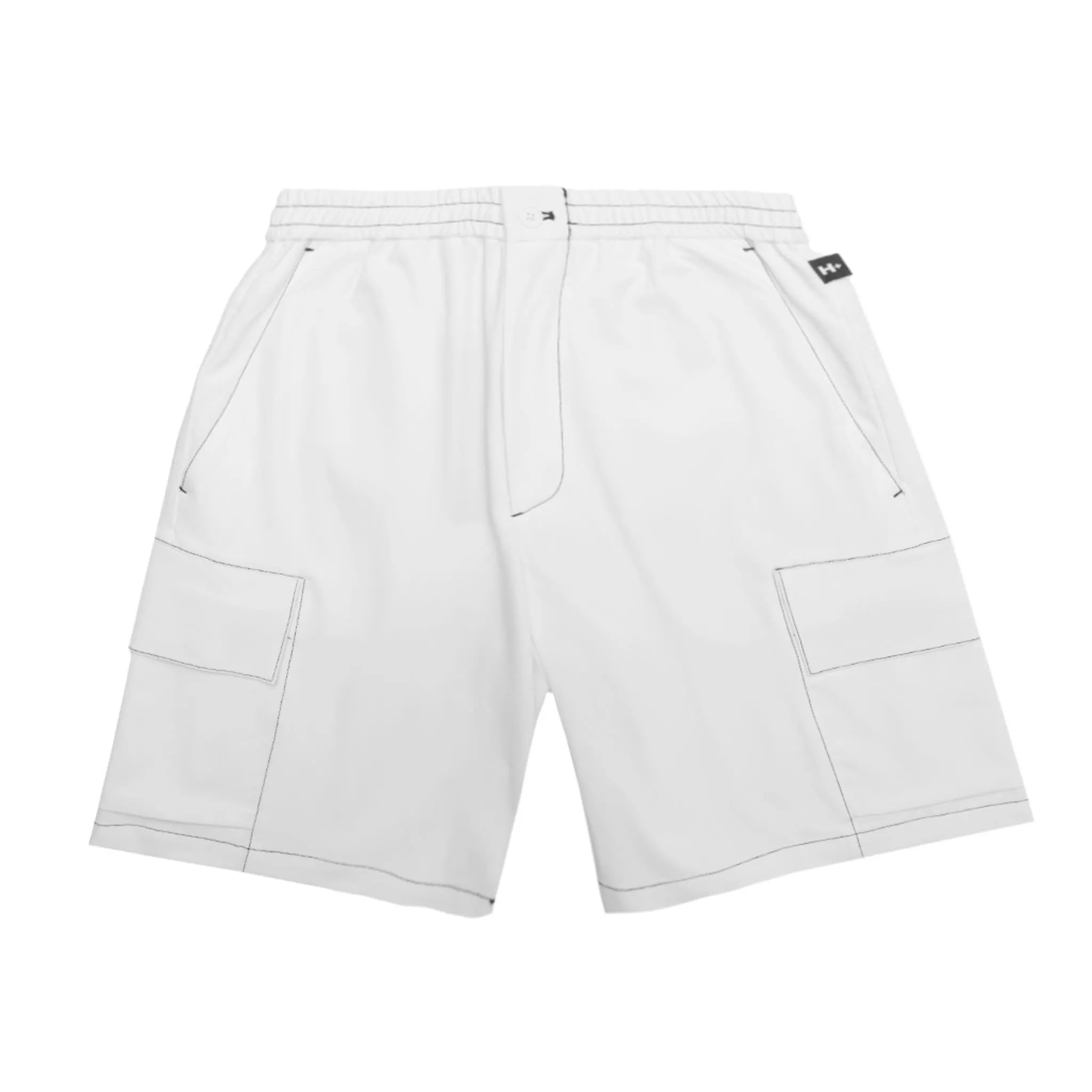 Contrast Stitch Cargo Shorts