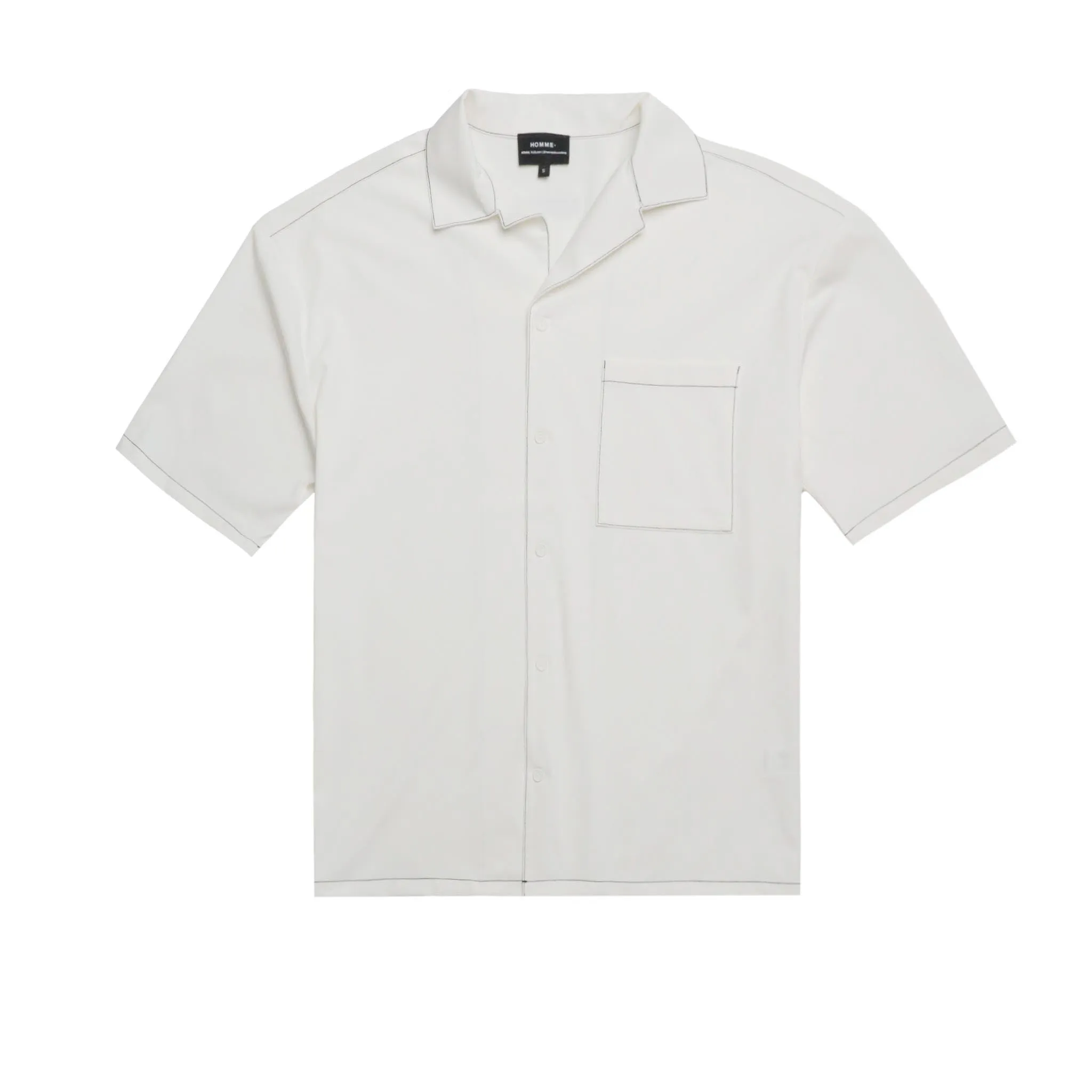 Contrast Stitch Short Sleeve Shirt