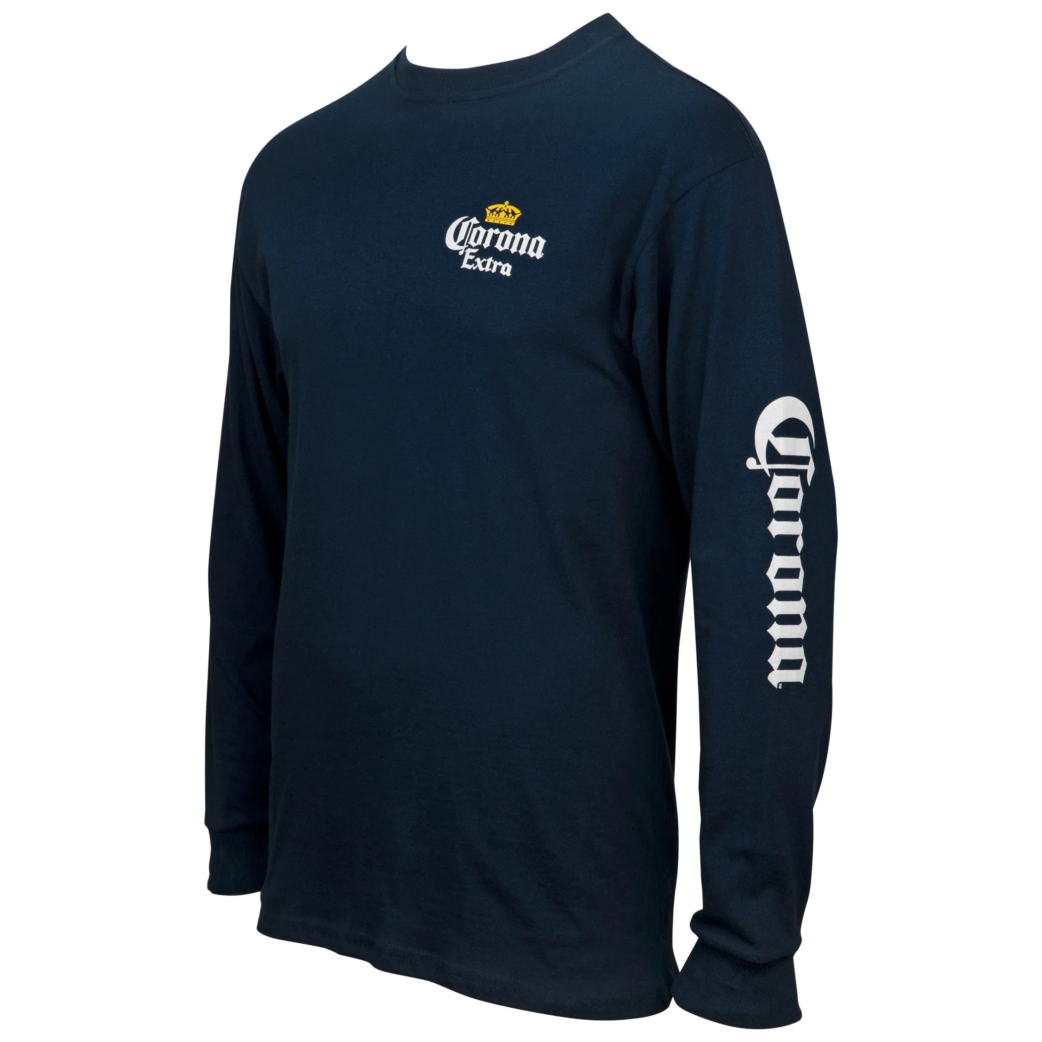 Corona Extra Stamp Back Long Sleeve Print T-Shirt