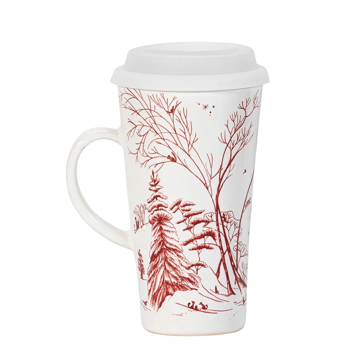 Country Estate Winter Frolic Travel Mug with Silicone Lid